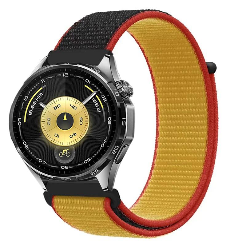 22mm 20mm Nylonarmband für Huawei Watch 5 4 GT6 GT6 Pro GT5-4-3 46mm Armband im Flaggen-Stil Amazfit Bip 6 Active 2 Balance 2 Correa