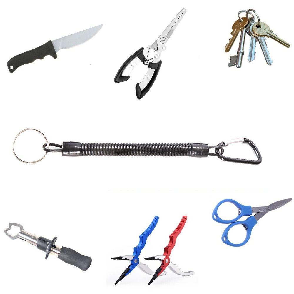 Lanyards For Women Spring Key Cord Spring Elastic Rope Anti-lost Phone Keychain Fishing Lanyards