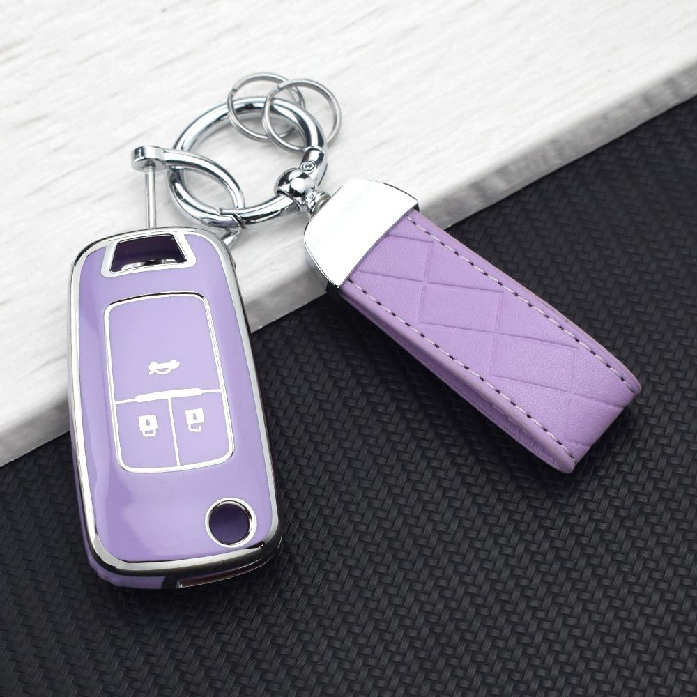 2/3 Buttons Tpu Car Key Case Cover For Chevrolet Malibu Cruze Camaro Aveo Sail Epica Lova Impala Orlando For Buick Opel Key Bag