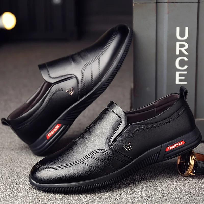 Модные мужские кожаные туфли — фото 3