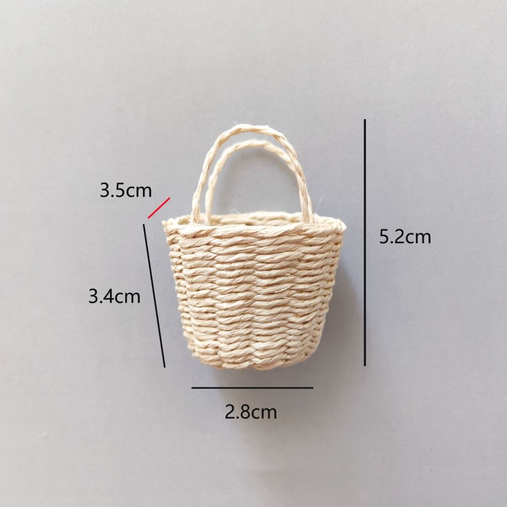 Fashion Dollhouse Basket Mini Miniature Children's Day Decoration  For BJD Dolls/for Ob11 Dolls
