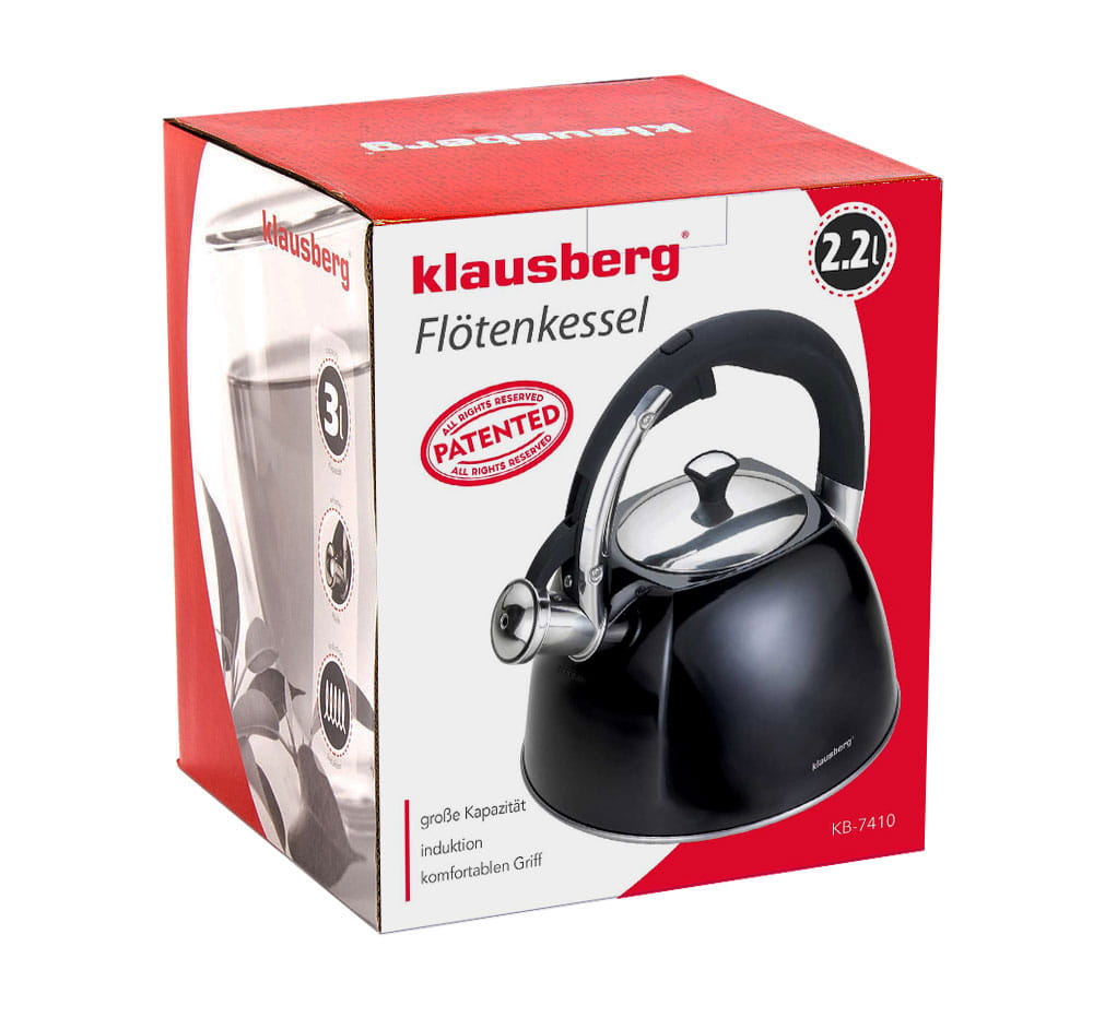 Czajnik stalowy 2.2L KLAUSBERG KB-7410 Połysk