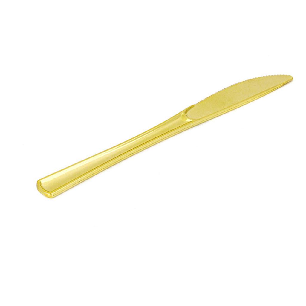 Einweg Gold Farbe Kunststoff Geschirr Besteck Löffel Gabel Set 25PC Heiße Party