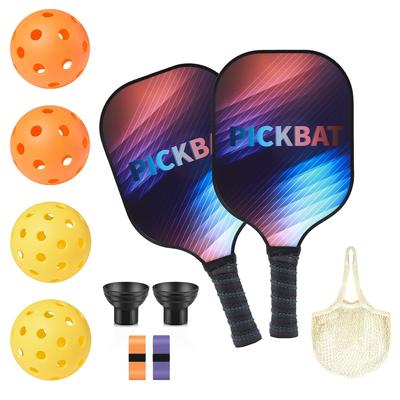 Pickleball Racket Beach Rackets Outdoor Sports 40 Hole Pickleball Glass Fiber Portable Net Pocket Suction Ball Set