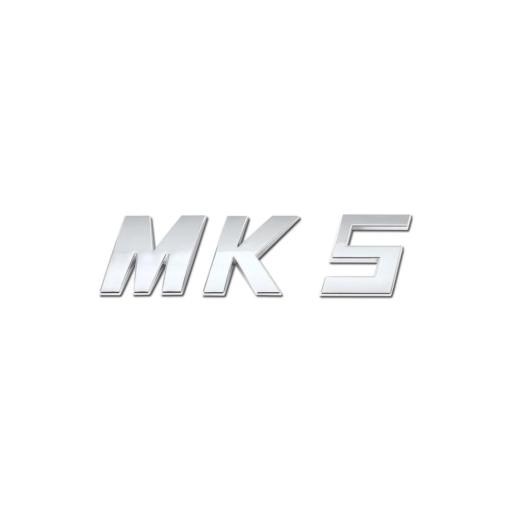 

1Pc Bright Silver ABS Car Trunk Badge Sticker MK series letters Logo Decal For VW Golf MK5 MK6 MK7 MK7.5 GTI Passat Accessories 1pc
