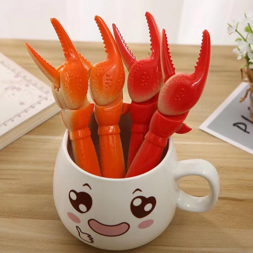 Fun Lobster Paw Ballpoint Pen Personality Crab Clip Pliers Pen Marine Creature Crab Leg Pen Korean Stationery Office Supplies