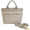 Memezawa Bags Women's Tote Bag, 2-Way Mini Tote Bag with Zipper Closure, Lightweight, Divided Nylon Mini Tote, Handbag, Small, Crossbody, Brand Name,
