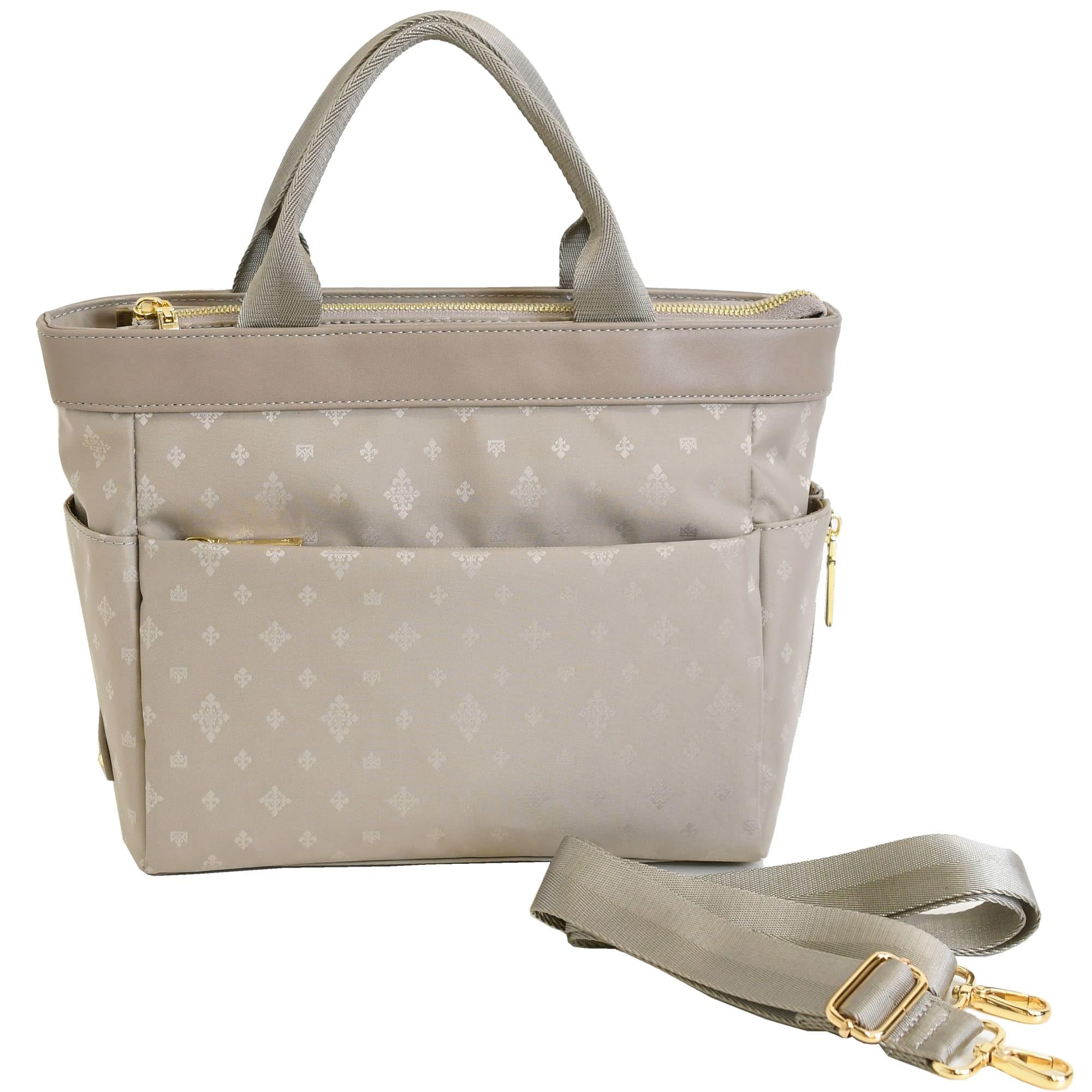 Сумка Memezawa Женская сумка-тоут, Мини-сумка-тоут 2-в-1 с застежкой-молнией, Легкая, Разделенная нейлоновая мини-сумка-тоут, Сумка, Маленькая, Через плечо, Название бренда,