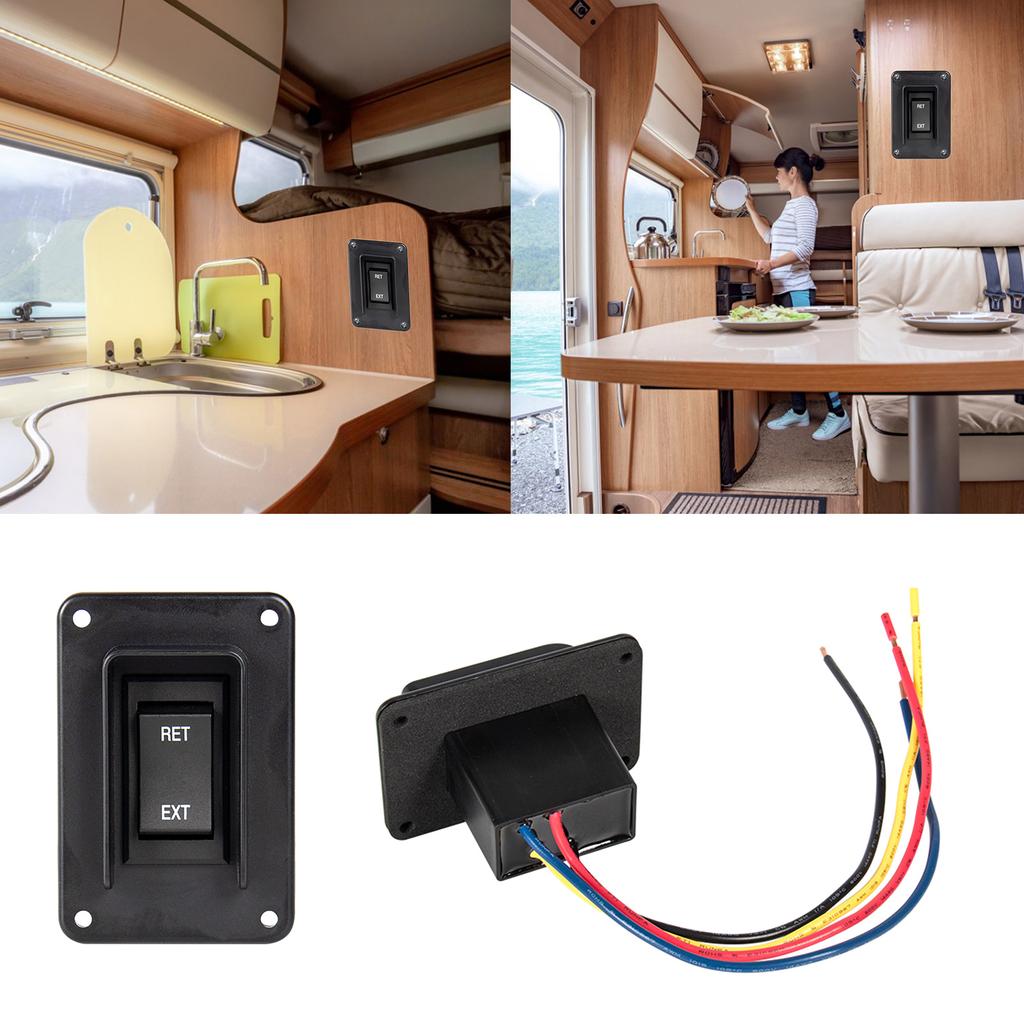 Power Jacks Momentary Switch Reverse Polarity Rockers Switch Motor Control DPDT (ON)--(ON) 12V 24V Switch