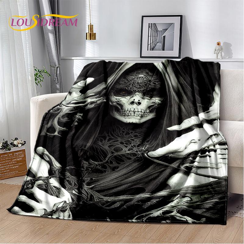 20 Style Gothic Horror Character Skull Ghost Spirit Soft Blanket,Soft Throw Blanket for Home Bedroom Bed Sofa Picnic Travel Gift