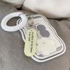 Silver Cow Poka Holder Idol Top Loader Photocard Transportation Card Student ID Keyring