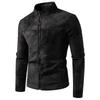 Spring Autumn Retro Leather Jackets Casual Men's Wear Tie Dyed Washed Matte Process Casual Outerwear Fashion Motorcycle Leather