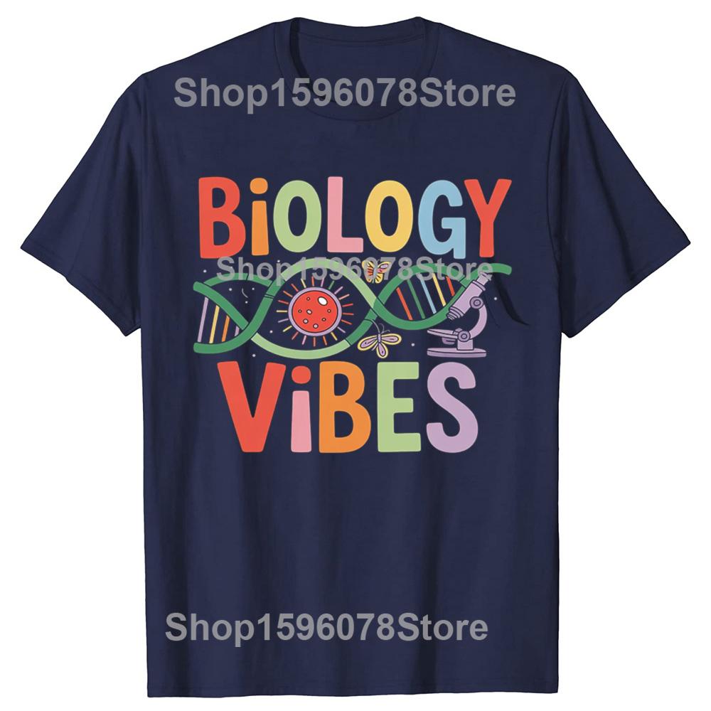 Funny Cell Microscope Biology Teacher School Graphic Tshirts Men Fashion Casual Tshirt 100 Cotton Loose Oversized T Shirt
