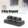 3 Key Keypad RGB Backlit 3 Keys USB Interface   Mechanical Programmable Plug and Play NaMacro Keypad for Computer