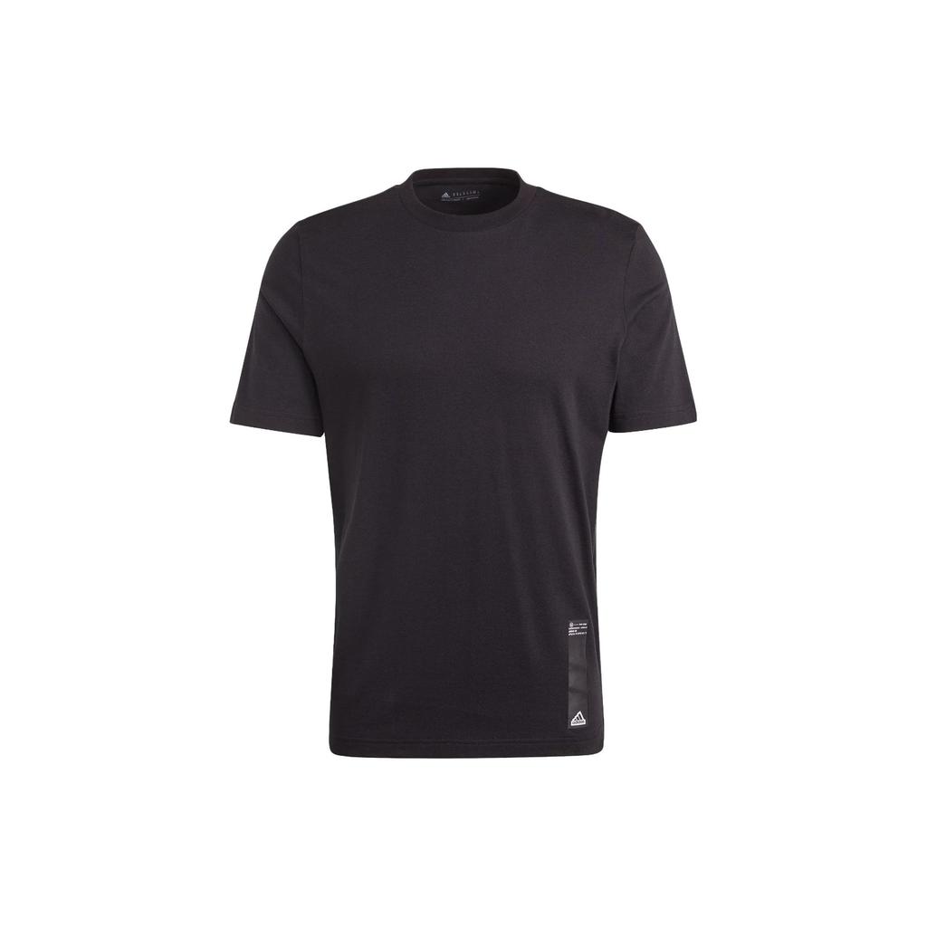 adidas CITY ESCAPE T Shirts Men's Black Crew Neck Moderate Straight Fit II3479