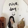 Smiley Face Self-Adhesive Wall and Window Stickers - Nice Day Design