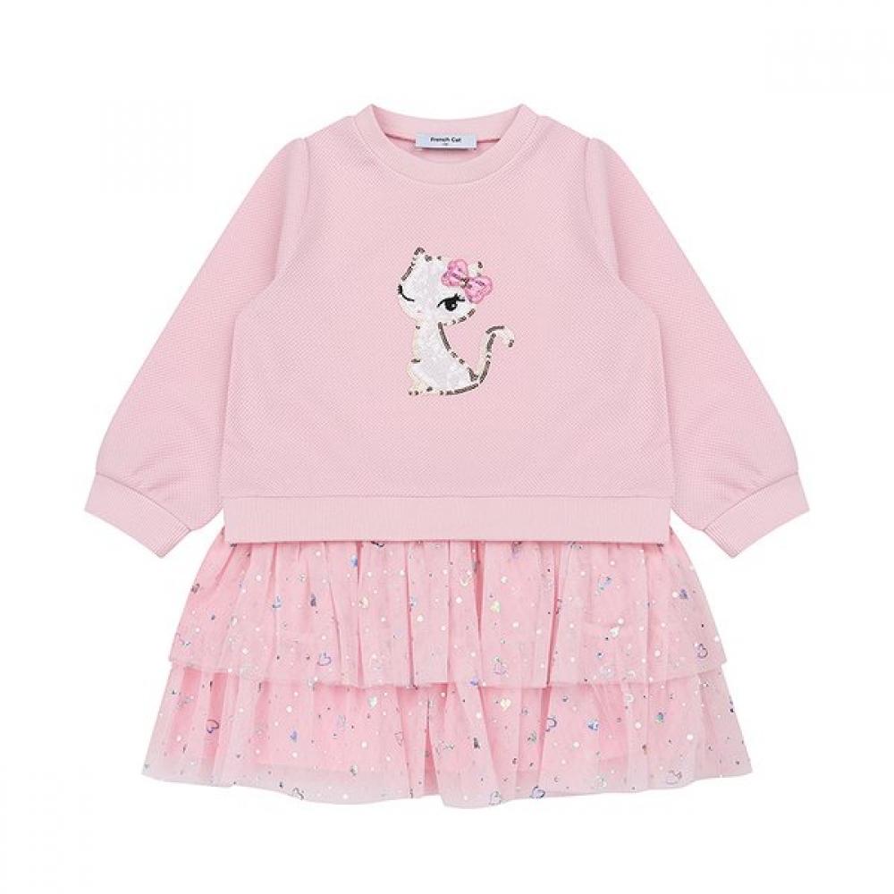 French Cat Waffle Ruffle Dress 2 Types Choose 1 Q61ddo310 Do320