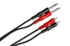 Hosa 6m Mono Phone Plug x 2 to RCA x 2 Audio Cable CPR-206