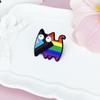 Colorful Rainbow Cats Lapel Pin Stylish Animal Shaped Breastpin Fashionable Enamel Brooch for Jackets and Backpacks