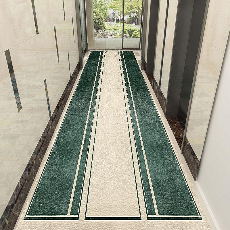 Nowoczesny Dywanik na Długi Korytarz w Stylu Lekki Luksus Antypoślizgowy i Wchłaniający Wodę Mata na Schody Prosty Dywanik na Przejście Możliwość Dostosowania