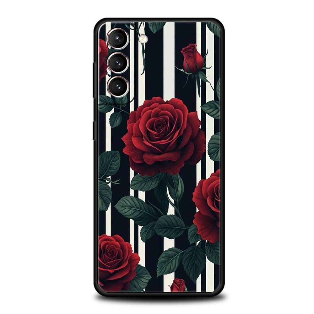 Oil Painting Flowers Pattern Design Phone Case for Samsung Galaxy S26 S25 S24 S23 S22 S20 S21 FE Ultra S25 Edge Plus 5G Soft TPU