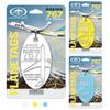 PLANETAGS B767 JA98AD Yellow AIRDO Plane Tags Aircraft Remanufactured Keychain Boeing Present Gift