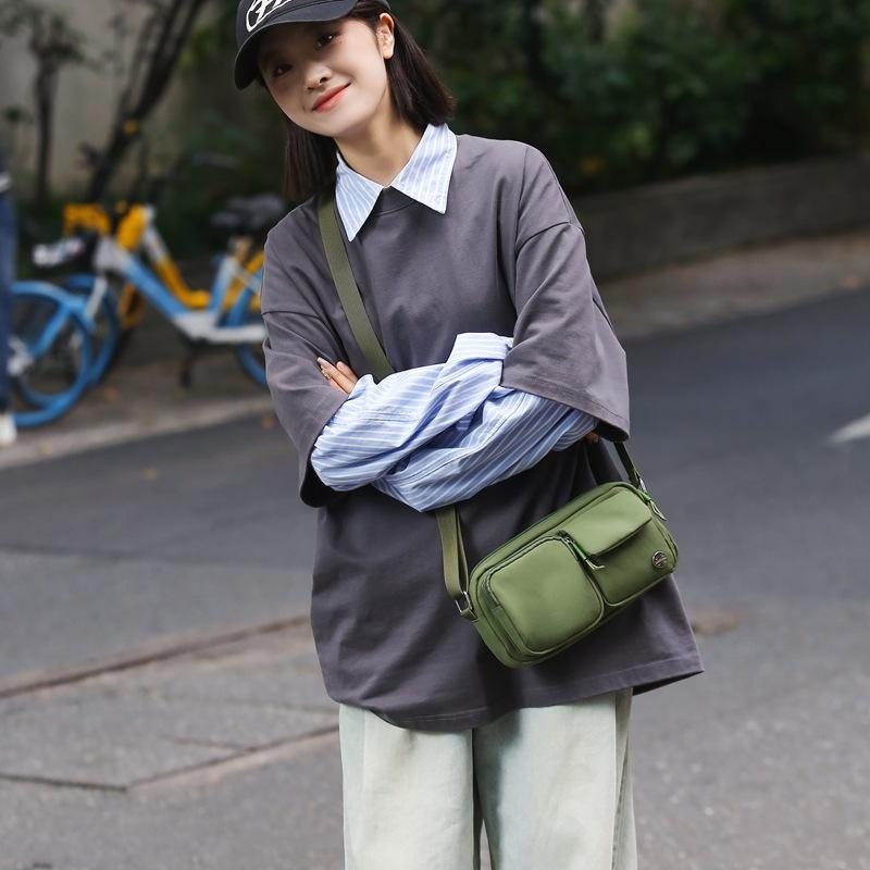 Lulu casualowa przenośna prosta nylonowa torba wysoki zmysł wszechstronna moda torba na telefon komórkowy nowa damska listonoszka