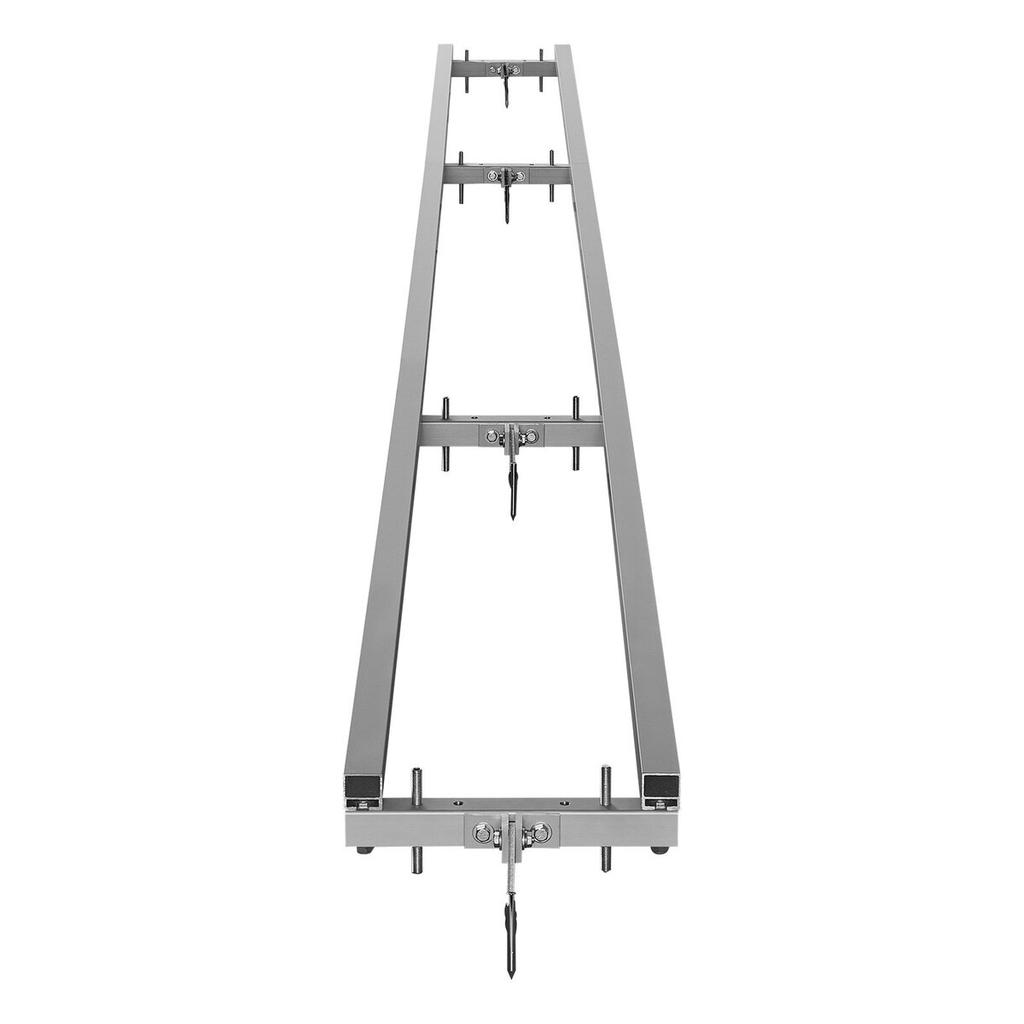 Rail Mill Guide System, 3.66 m 4 Crossbar Chainsaw Mill Kits, Aluminum Saw Milling Rails System Works with Chainsaw, 2 Wedges, Adjustable Rail Milling