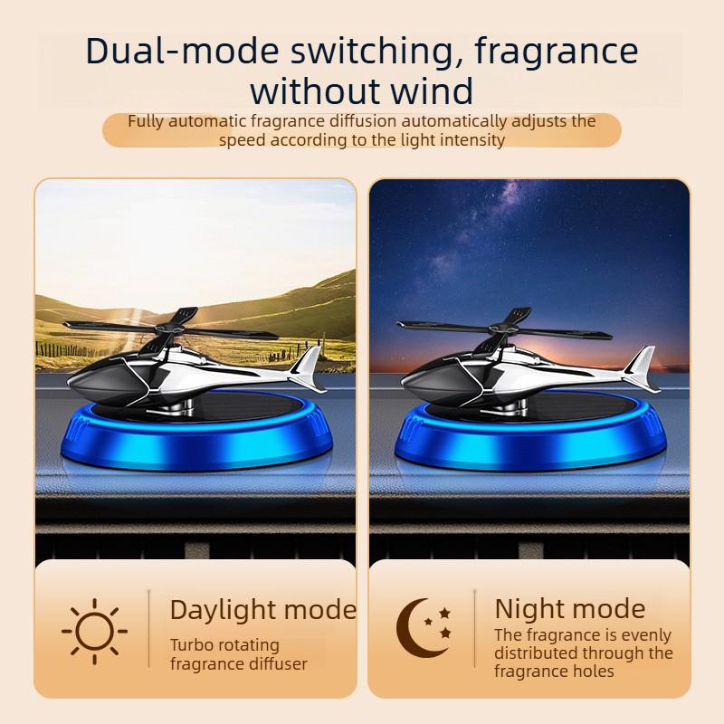 Car Aromatherapy Car Decoration Ornament Solar Airplane Model Deodorizing Aromatherapy Car Interior Center Console Ornament Gift