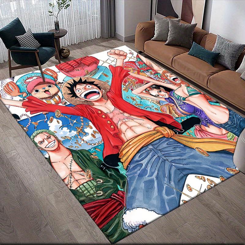 One Piece Colorful Art Square Area Rug, Non-Slip Floor Mat for Bedroom, Perfect Gift for One Piece Fans.chl