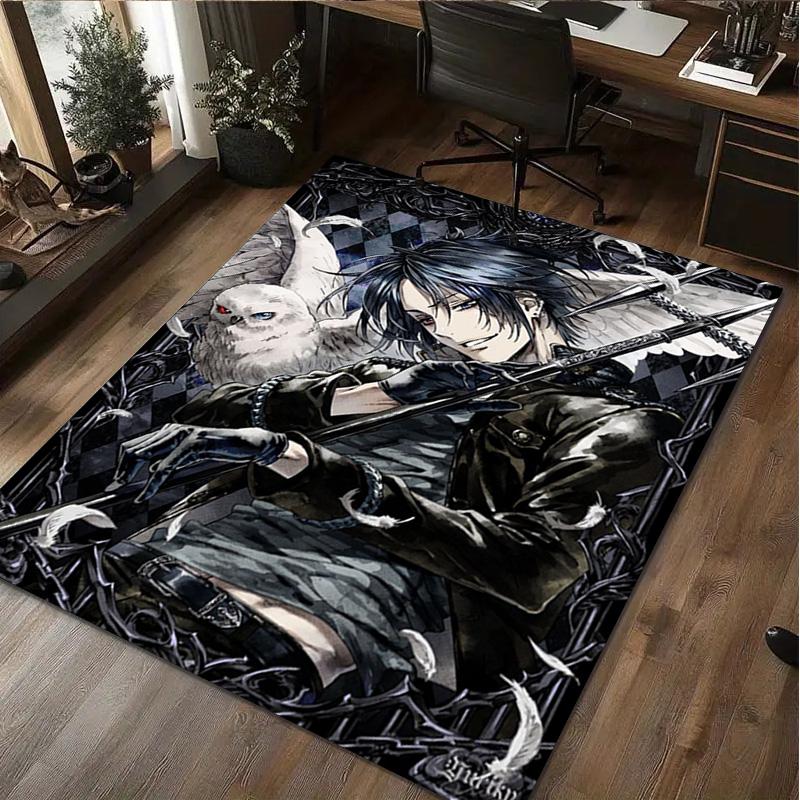 Black Butler Rug - Home carpet Office Decorative Carpet For Living Room Bedroom Door Mat Floor Rug Computer Chair Area Rug