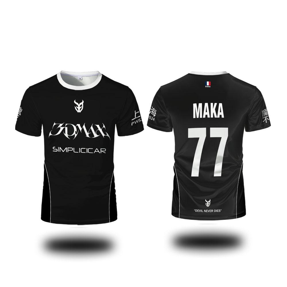 CSGO Espor 3DMAX Kulüp Forması CS2 Oyuncu Özelleştirilmiş Antrenman Üstleri Erkek ve Kadın Spor Nefes Alabilir Tişört Taraftar Hediyeleri