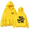 Talk Spooky To Me Halloween Spooky Hoodie Women and Man Printing Spring and Summer Halloween Party Casual Long Sleeve