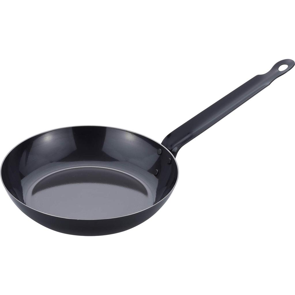 Wahei Freiz Professional Grade Iron Frying Pan 20cm, Professional Use, with Matching Handle, Epastic MA-9956