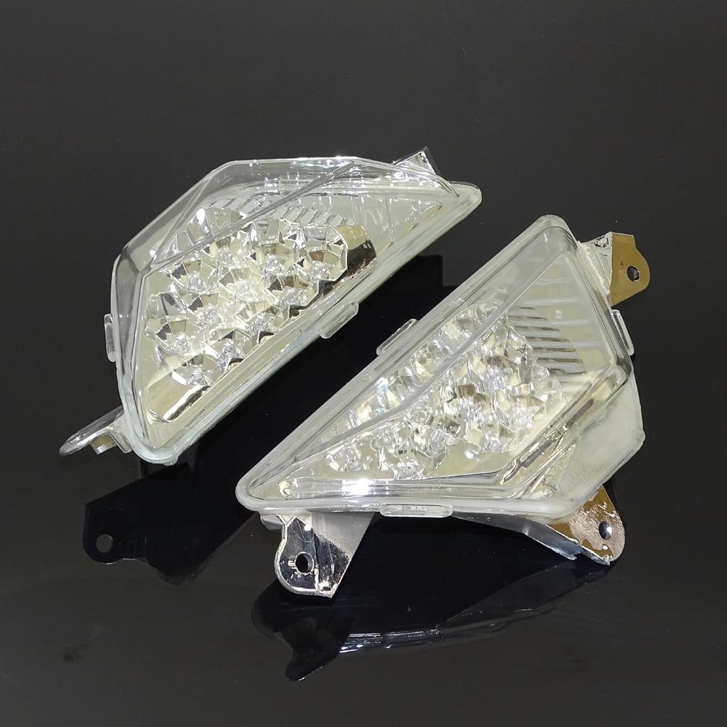Motorcycle LED Front Blinker Indicator Turn Signals Light For KAWASAKI Ninja 250 300 EX300 2013-2018, Ninja 400 EX400 2018-2024, Ninja 650 EX650