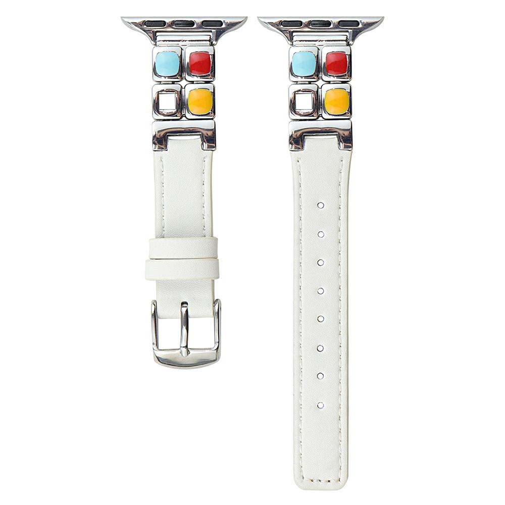 Leather Strap for Apple Watch Series 10 Ultra 9 8 7 SE 6 5 4 3 2 1 46mm 49mm 45mm 44mm 42mm Eyeshadow Palette Watch Band