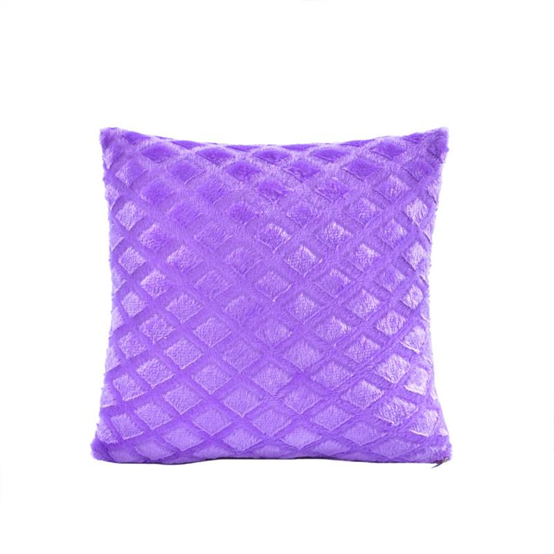 43x43cm Weiche Plüsch Quadratische Kissenhülle Uni Farbe Dekoration für Zuhause Wohnzimmer Sofa Stuhl Sitz