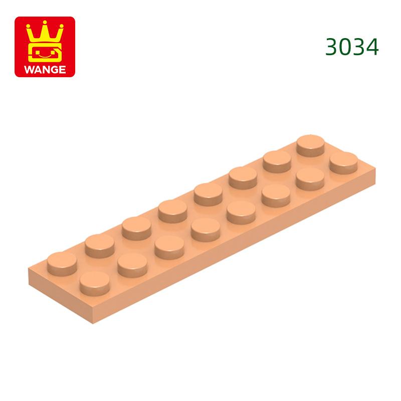 Non-Toxic 44Pcs/Lot 3034 2X8 Foundation Board Building Blocks Moc Basic Components Part Compatible With Bricks Children Toy Gift Box