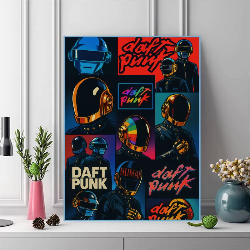Daft Punk 100% Round Full Drill 5D DIY Diamond Painting Embroidery Cross Stitch Rhinestone Décor