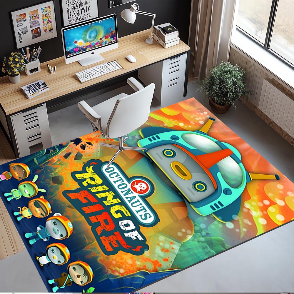 Octonauts Printed Carpet Rug for Office Chair Living Room Bedroom Kitchen Room Decor Gifts