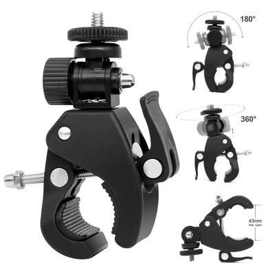 Universal 360 Degree Rotating 1/4 Camera Bike Bicycle Handlebar Clamp Bracket Tripod Mount Screw Clip For Sports Camera Insta360