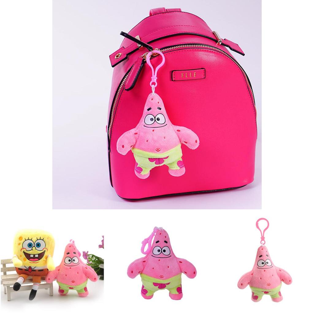 Spongebob Squarepants Patrick Star And Squidward Tentacles Plush Keychains Soft Toys For Kids And Collectors