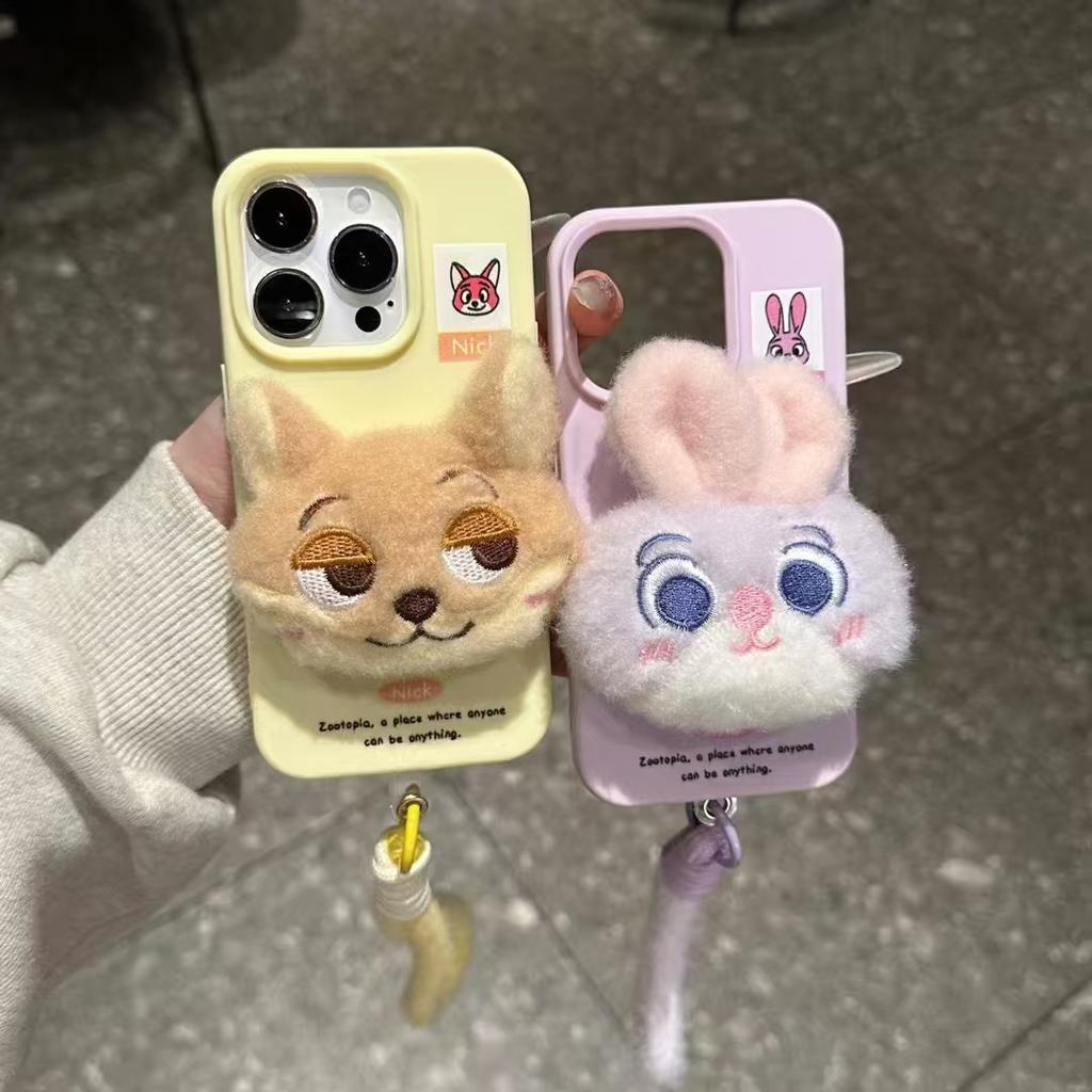 Autumn and Winter Zootopia Apple 11promax Phone Case iPhone11 Judy 11 Nick 11 Plush 11 Soft