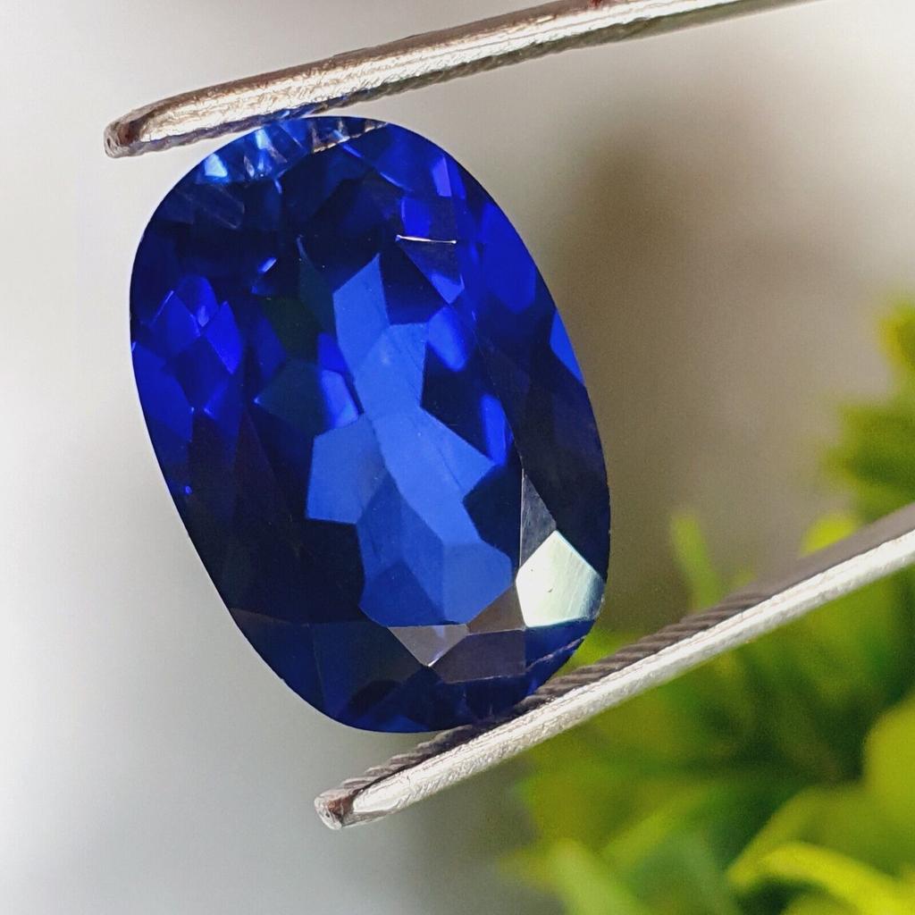 13.00 Cts Loose Gemstone Natural Blue Sapphire Certified Oval Shape G543