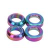 4pcs Bike Brake Caliper Spacer Titanium Alloy Concave and Convex Mountain Bike Brake Caliper Washer