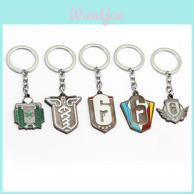 Tom Ps4game Clancys Rainbow Six Siege Logo Metal Pendant Keychain Gifts Men For