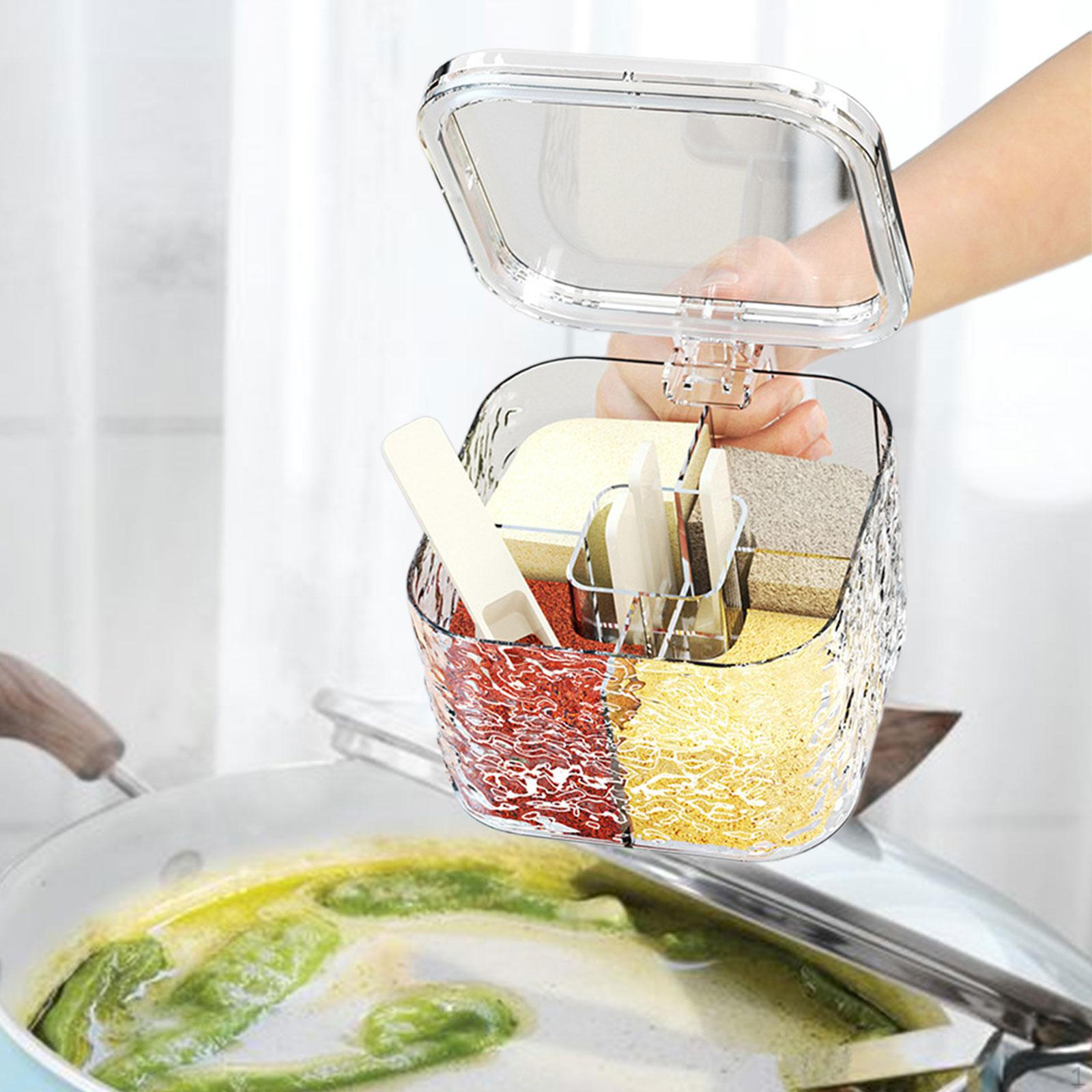 

4 отделения, коробка для приправ, кухонная банка для приправ, горшок для перца для специй