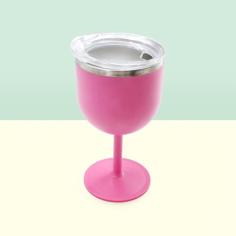 1Pc, 4oz High Aesthetic Value Water Cup With A Tall Handle, 304 Stainless Steel Inner Lining, Transparent Lid, Available In Multiple Colors, Suitable