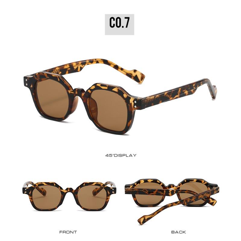 New Retro Fashion Men Black Sunglasses Travel Square Frame Women Sun Glasses Outdoor Driving Fishing High Quality Uv400