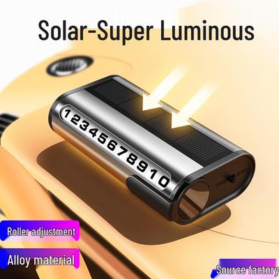 Solar-Powered Luminous Temporary Car Parking Number Sign